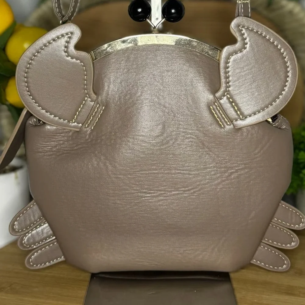 Y2K Crab Crossbody Purse Novelty Coastal Beachcore Summer Bag Coconut Girl